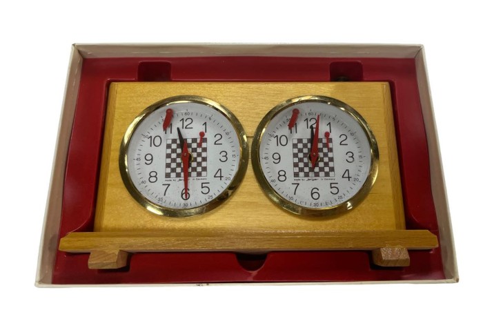 Jerger Oympiad Chess Board Face Analog Chess Clock