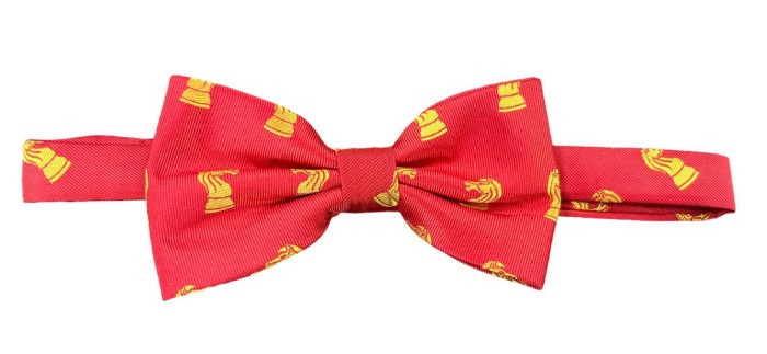 Chess Bow Tie Red