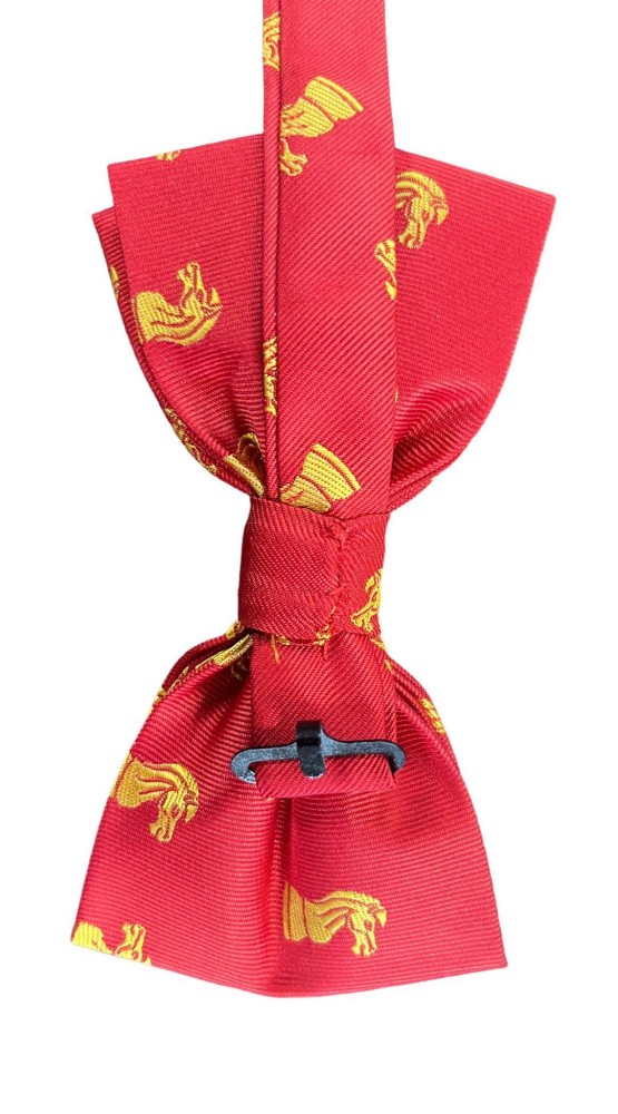 Chess Bow Tie Red