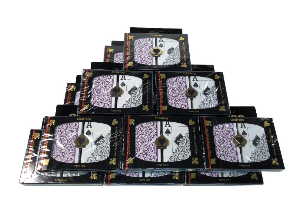 Poker Super Index Unique Purple/Gray Case COPAG Playing Cards