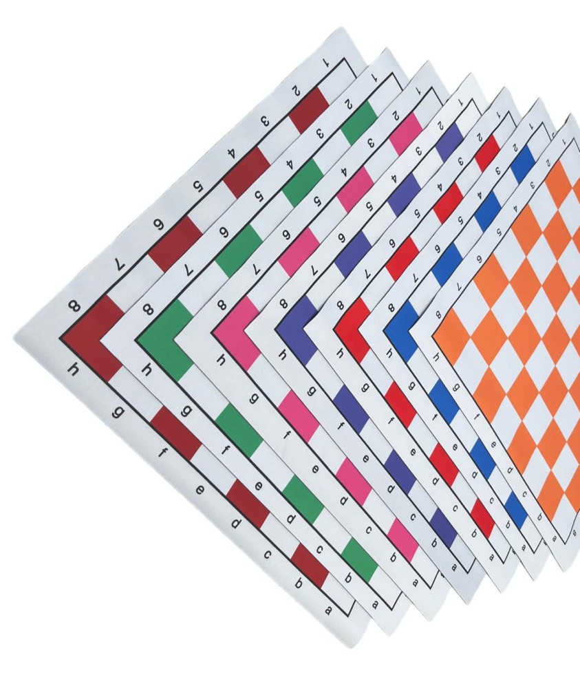 Floppy Mousepad Chess Boards - Vibrant Color Choice