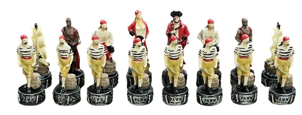 The Pirates Resin Theme Chess Pieces