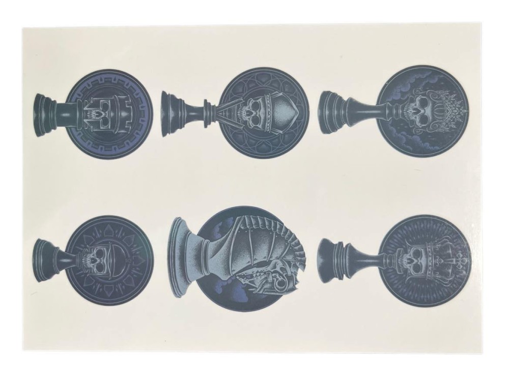 Chess Tattoos - Temporary Chess Tattoos 5 Pack