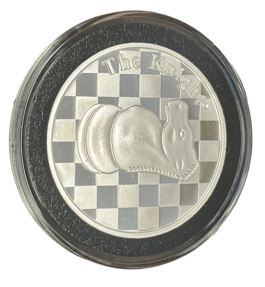 Chess Coin - 2nd Edition The Knight: 1 Troy Oz .999 Silver Round