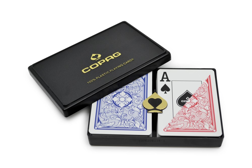 COPAG Legacy -Red/Blue - Super Index - Poker Playing Cards