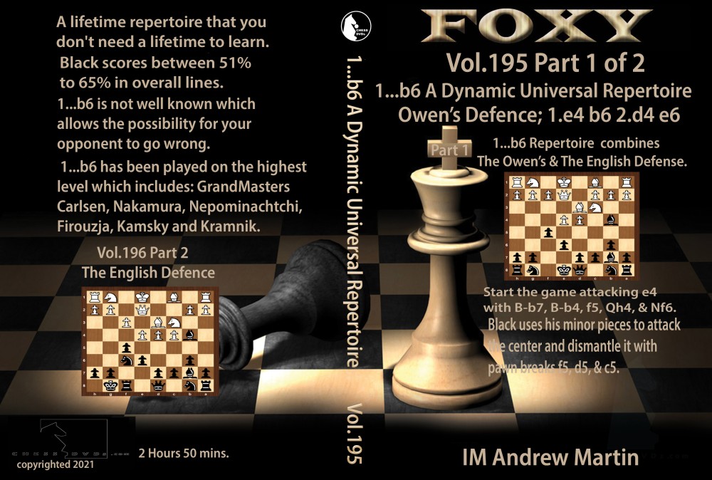 Foxy Chess 195 & 196 The Owens Defence, The English Defence