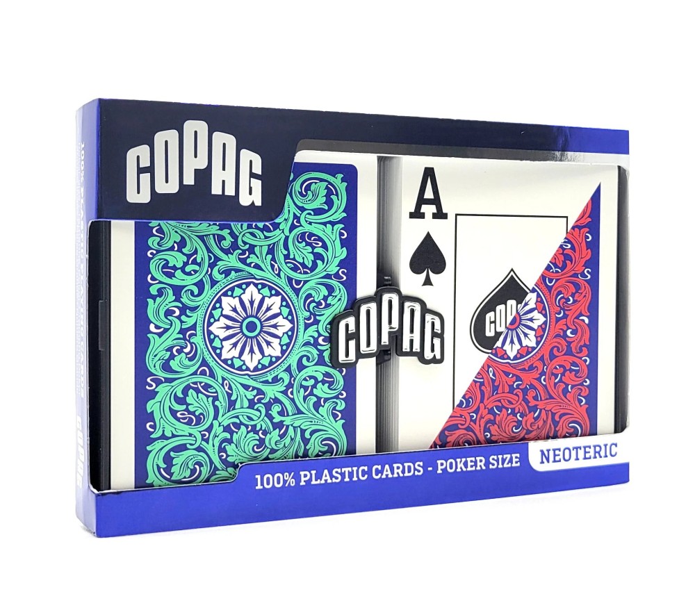COPAG 1546 - GREEN/RED  -  Super Index - Poker