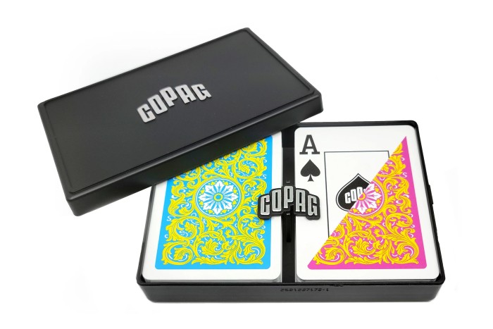 COPAG 1546 - Blue/Pink/Yellow - Jumbo - Poker Cards