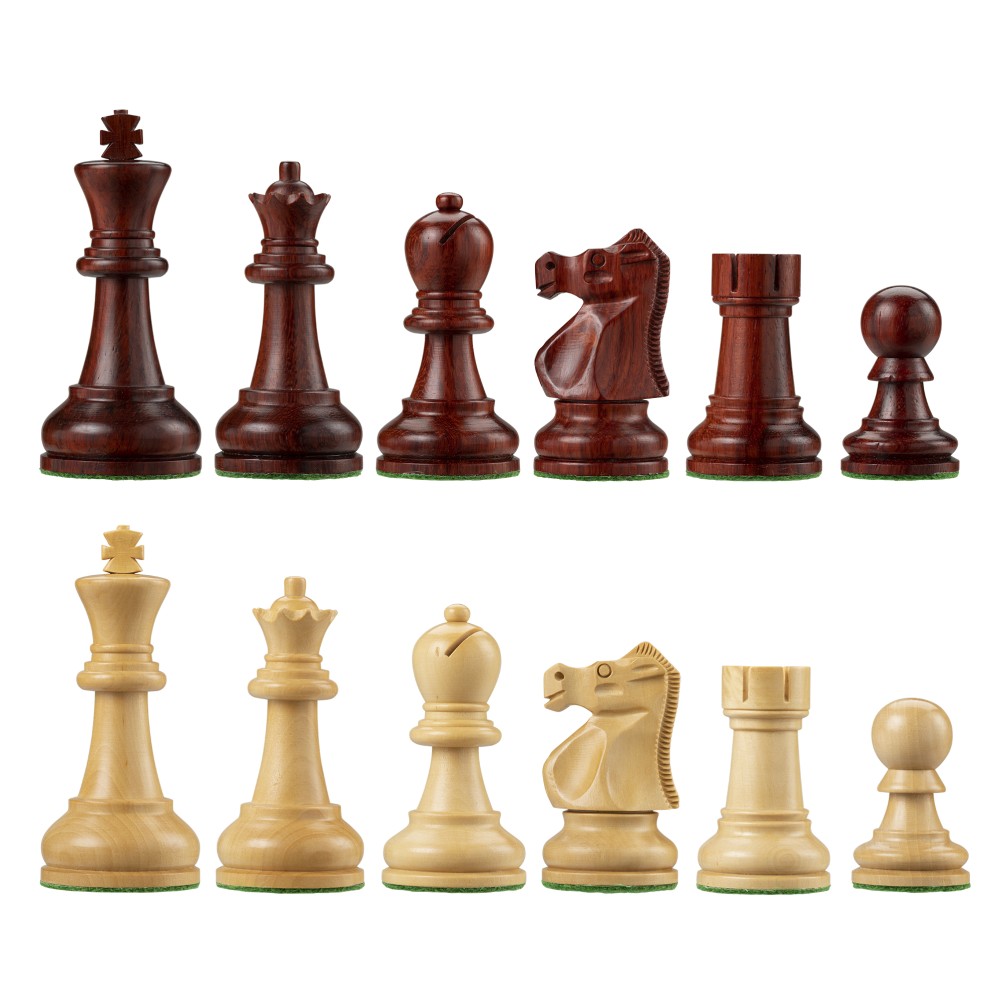 Ultimate Chess Pieces - 3.75 King - Indian Redwood/Boxwood
