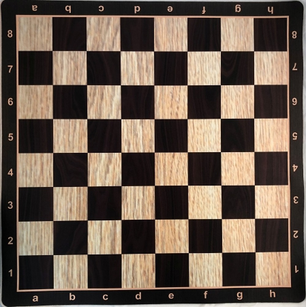 Anjun Ultimate - 4X Weight - Wood Chess Set w/ Black Burl Floppy Board