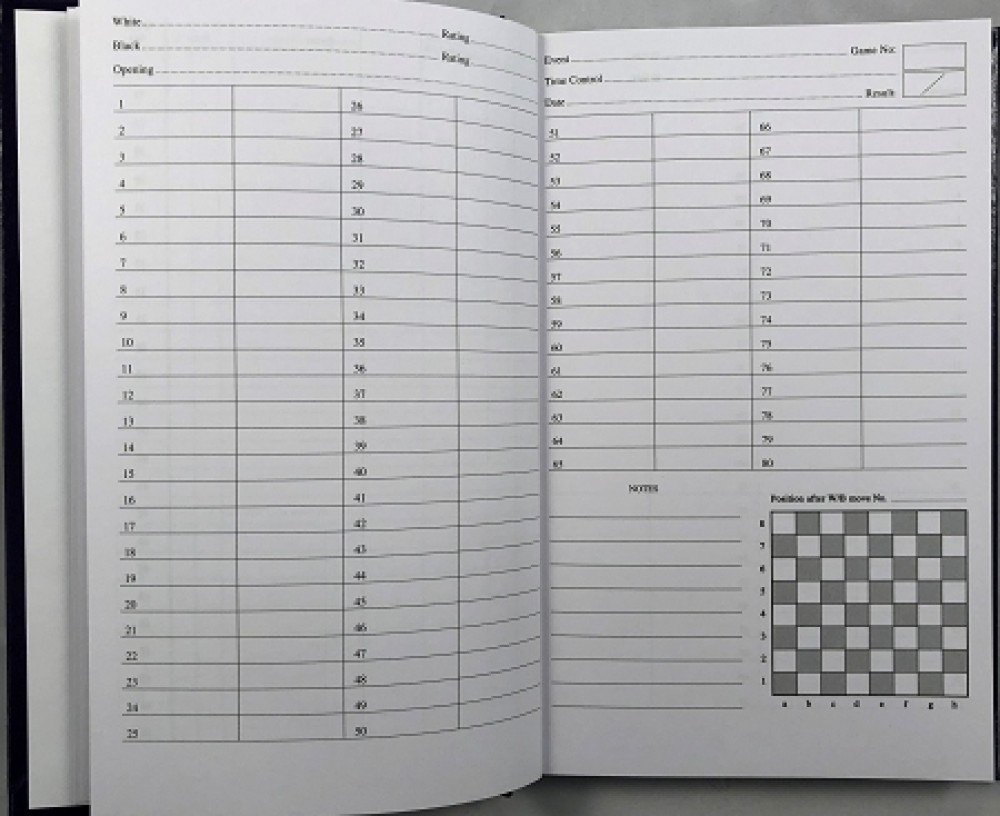 FireFly Chess Hardcover Scorebook