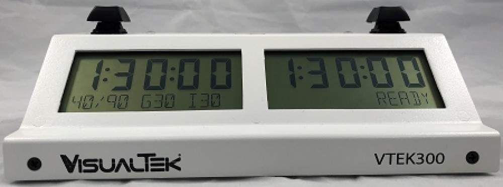 Visual Tek V-TEK-300 Digital Chess Clock - White