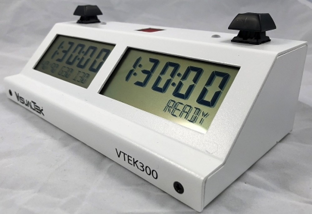 Visual Tek V-TEK-300 Digital Chess Clock - White
