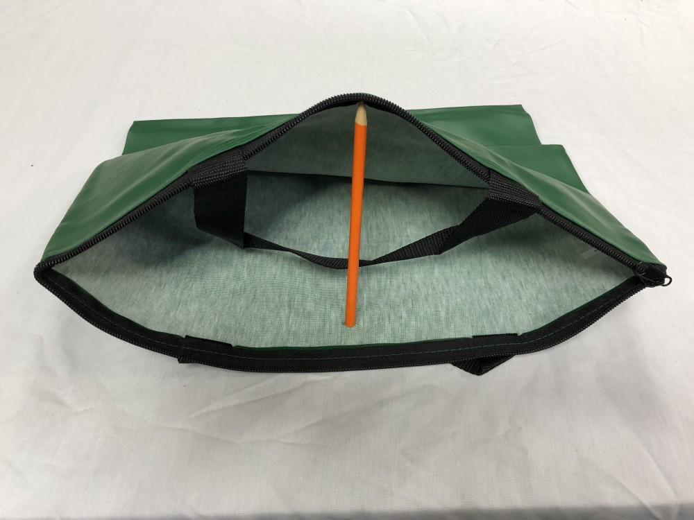 Large Vinyl Bag w/loop - Green