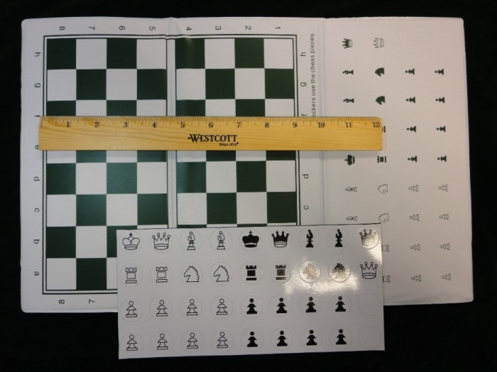 Large Folding Magnetic Chess Set - Tri Fold