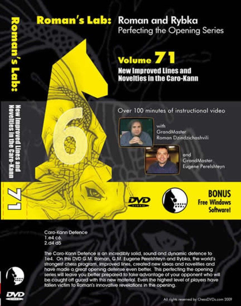 Roman's Lab 71: New Improved Lines and Novelties in the Caro-Kann