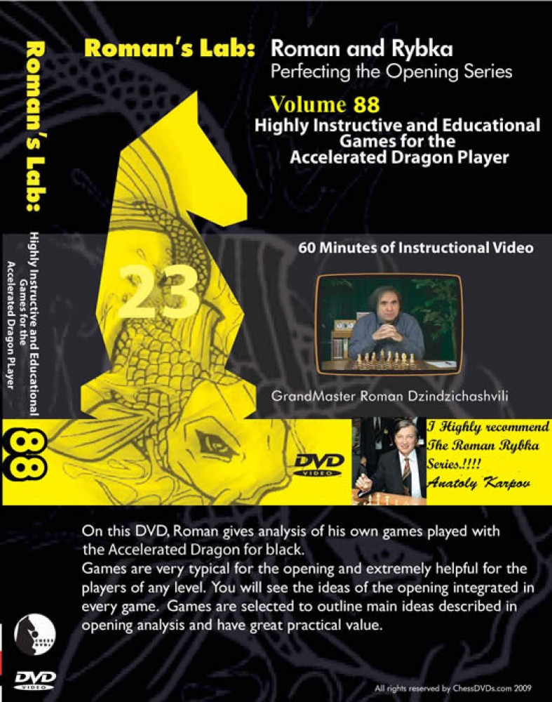 Roman's Chess Lab 88:  Accelerated Dragon for Black