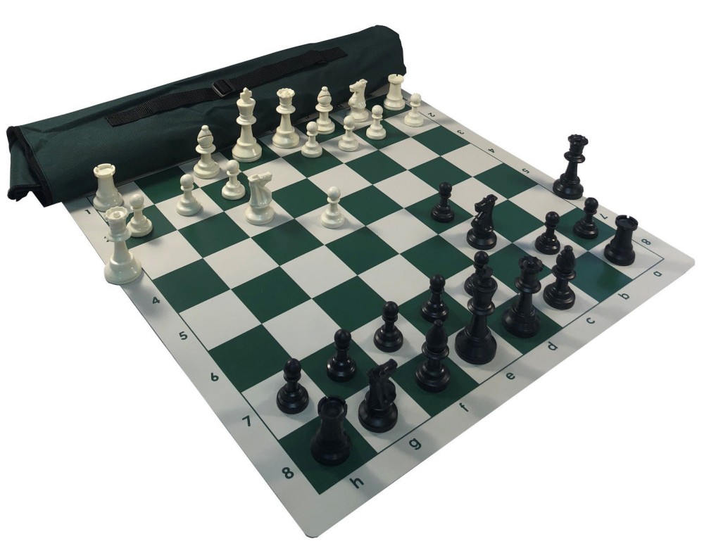Quiver Tournament - 12 PACK - Chess Package: Board, Bag, Chess Set