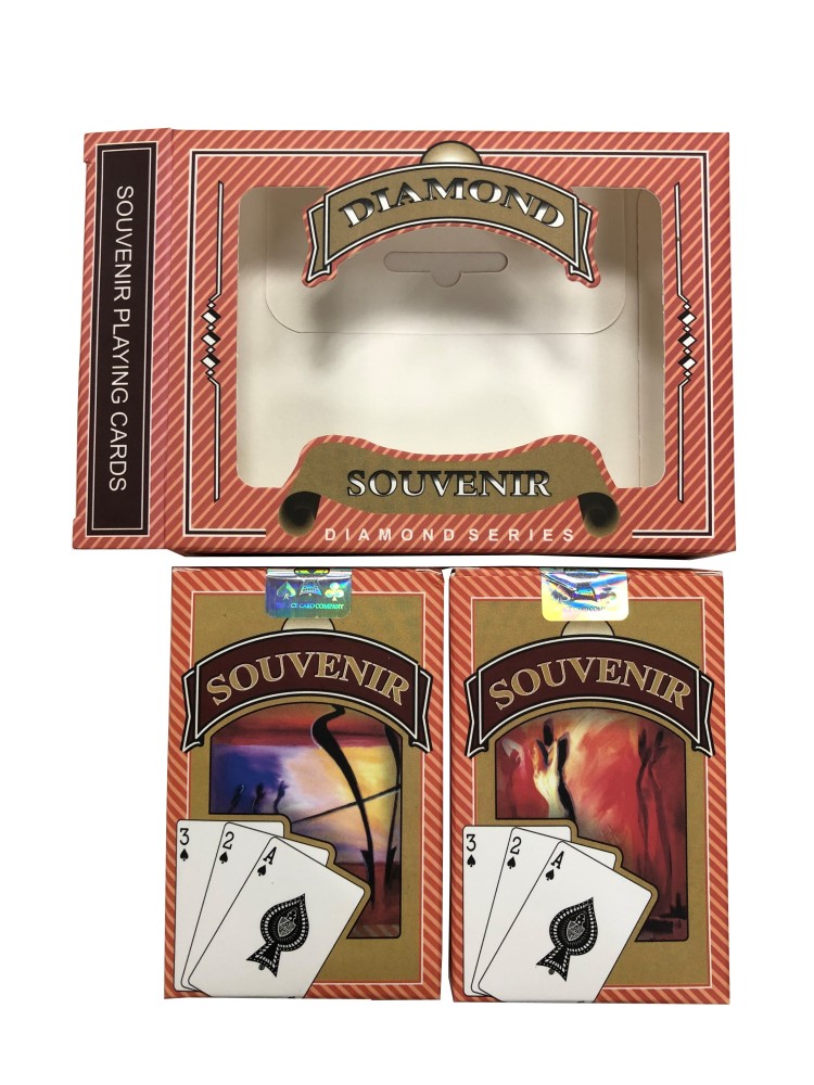 Souvenir Bridge Playing Cards - Ace 100% Plastic - Regular Index