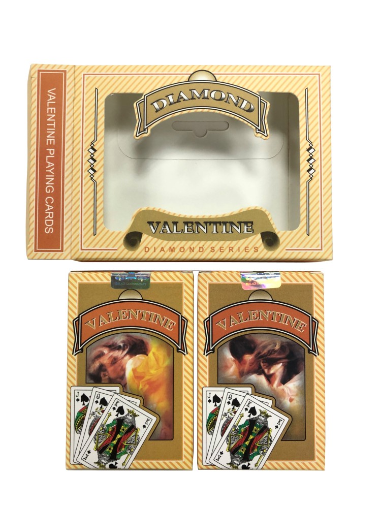 Valentine Bridge Playing Cards - Ace 100% Plastic - French Index