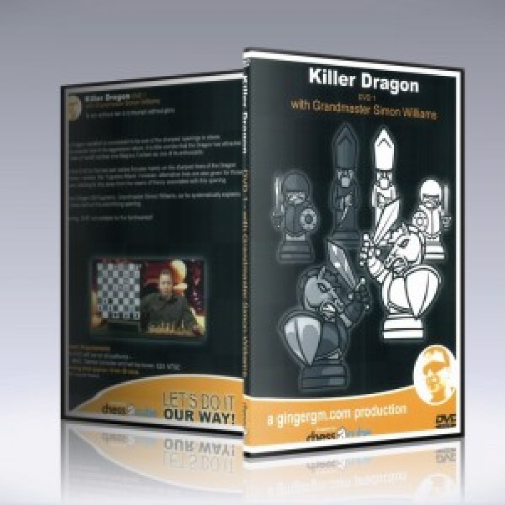 KILLER DRAGON 1 & 2 Chess DVD w/ GM Simon Williams - 12 Hours