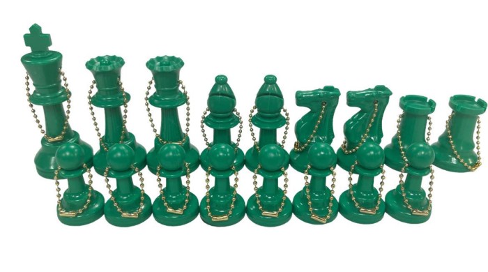 Full Side Plastic Chess KeyChains