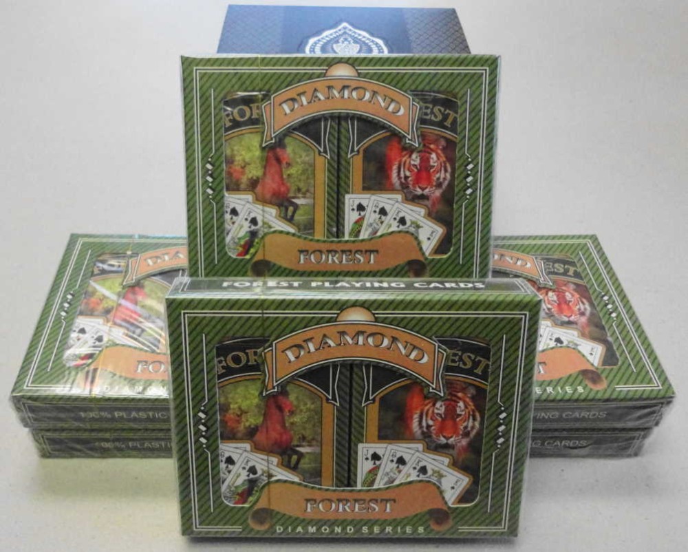 12 Sets (24 decks) - Ace 100% Plastic - Forest Bridge - French Index