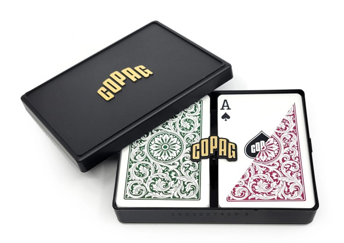 COPAG 1546 - Burgundy & Green - Regular Index - Bridge