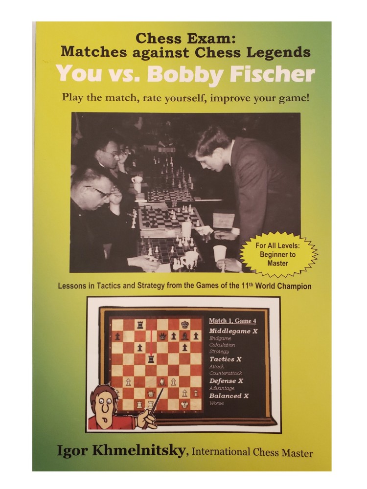 3 Book Set - Chess Exam, Chess Tactics, Bobby Fischer